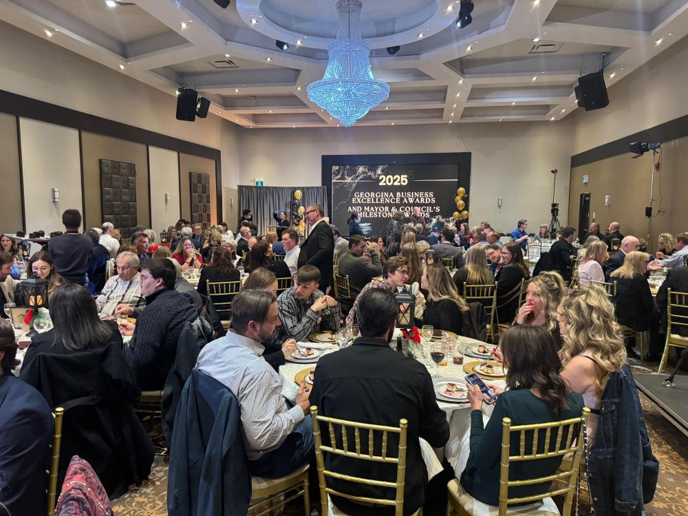 attendees at awards gala in Georgina
