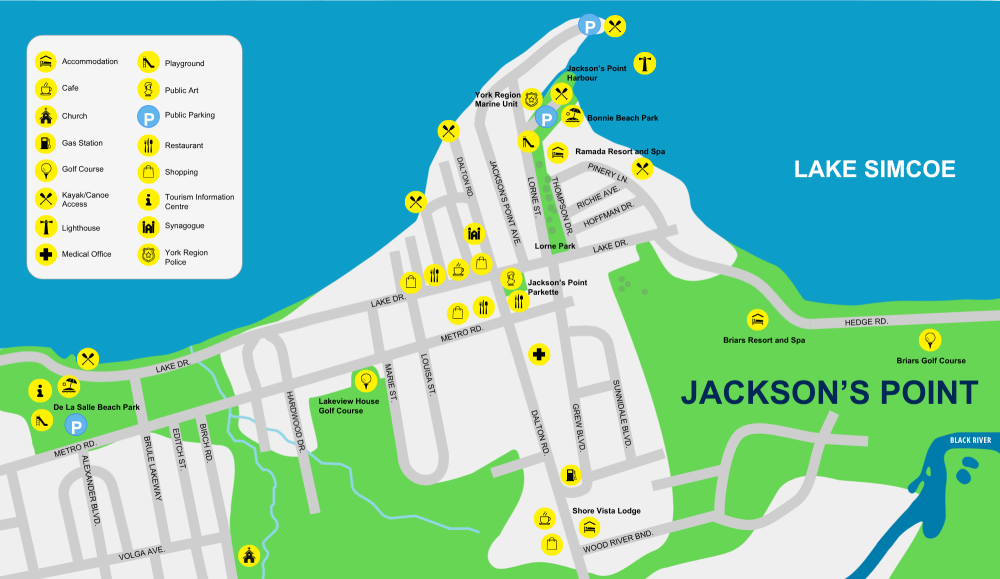 map of Jackson's Point BIA