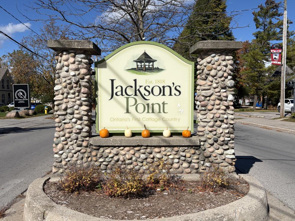 entrance sign to Jackson's Point